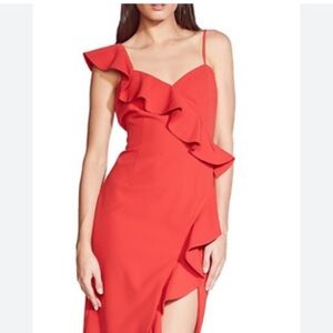 Bardot red dress